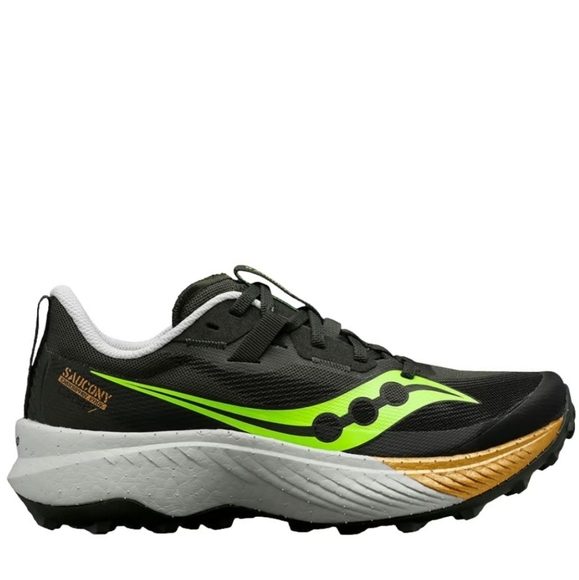 New Saucony Women's Endorphin Edge Trail Running Shoe Size 7 Umbra Slime